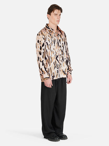 WILD SURGE  – Premium Soft Satin Party Shirt