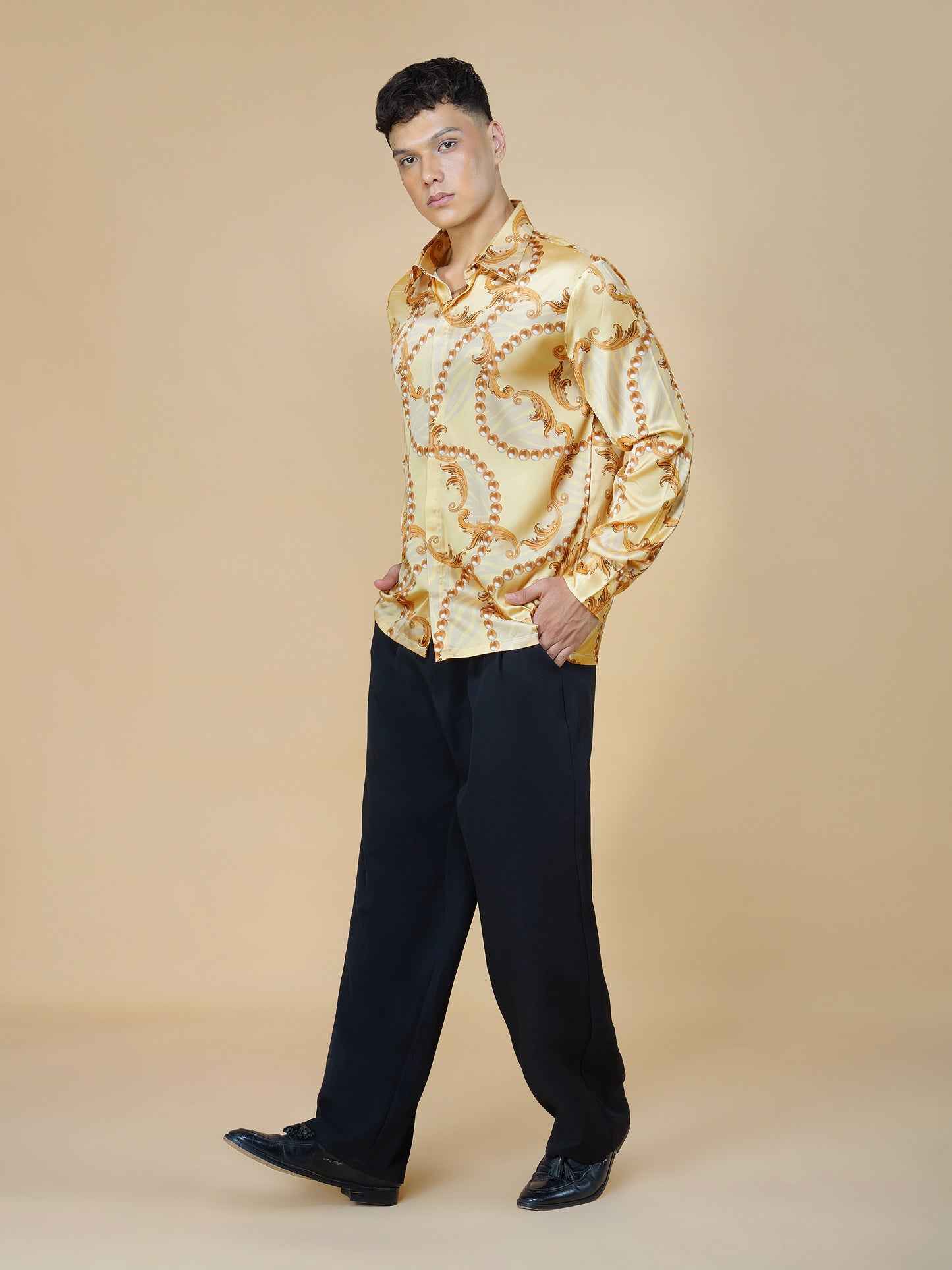 Gilded Baroque - Premium Soft Satin Shirt