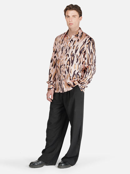 WILD SURGE  – Premium Soft Satin Party Shirt
