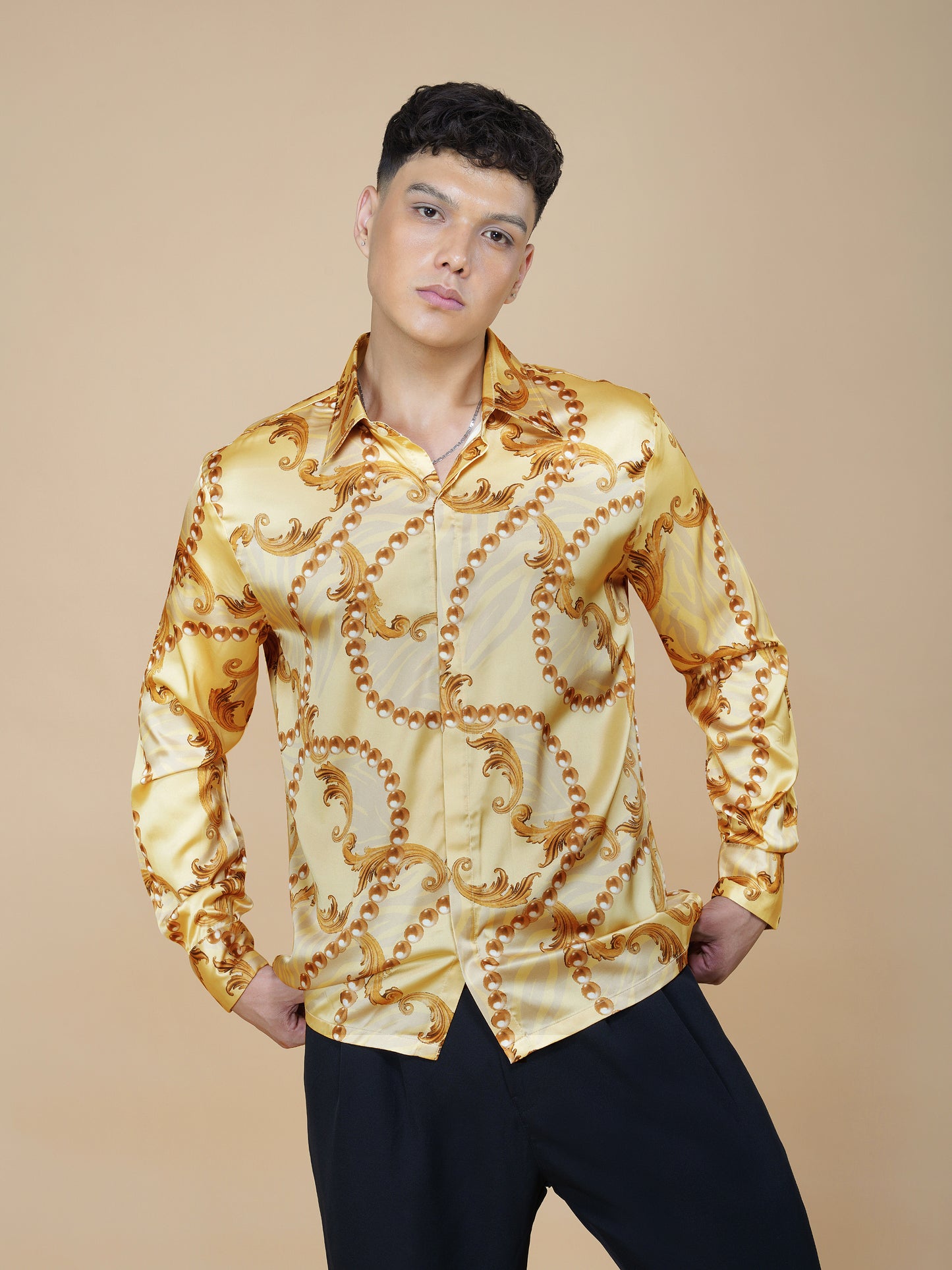 Gilded Baroque - Premium Soft Satin Shirt