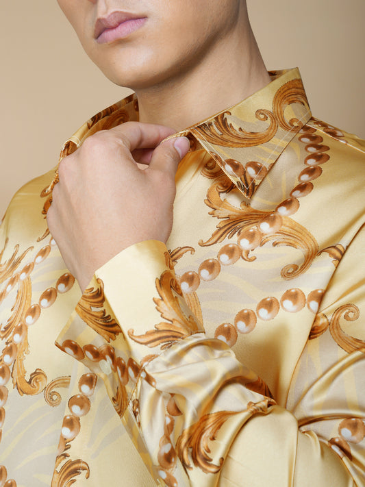 Gilded Baroque - Premium Soft Satin Shirt