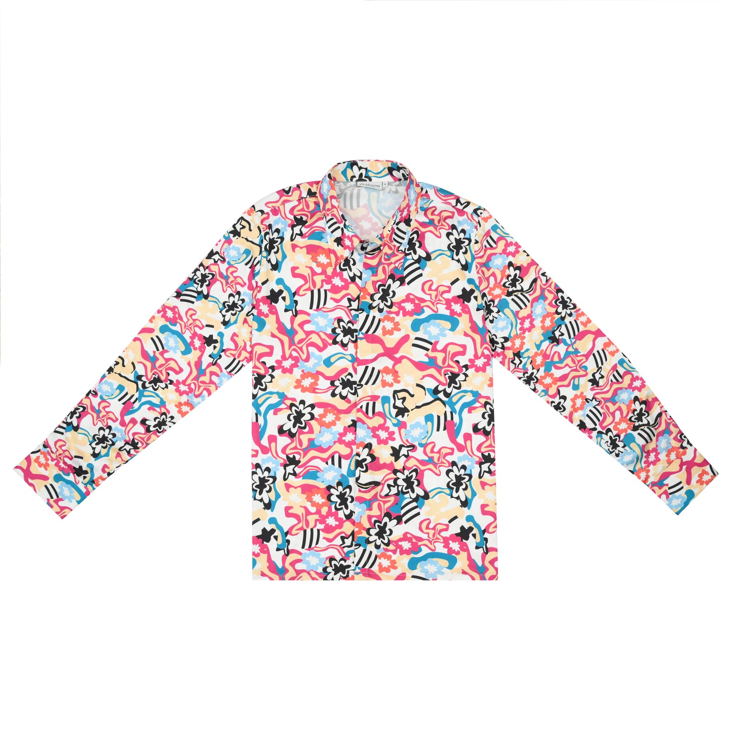 Floral Fusion - Soft Satin Shirt