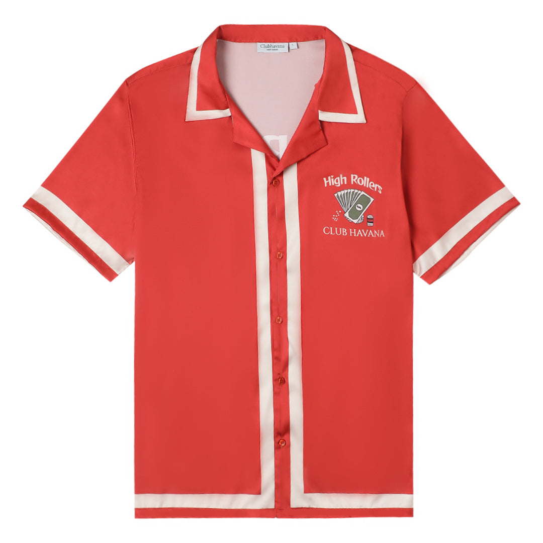ROYAL FLUSH – Premium Soft Satin Party Shirt