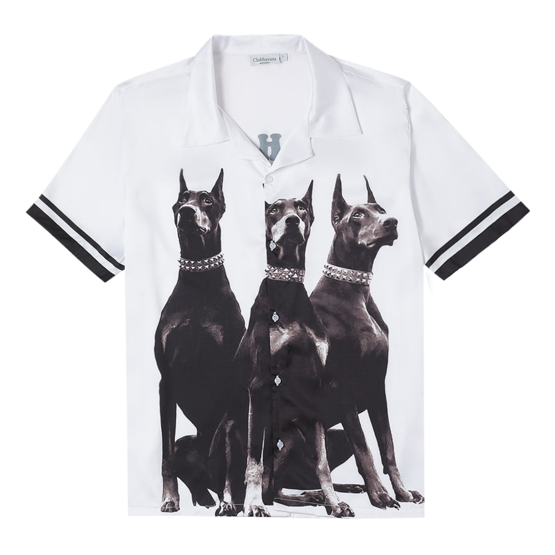 DAPPER DOODLES – Premium Soft Satin Party Shirt