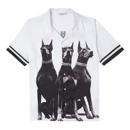 DAPPER DOODLES – Premium Soft Satin Party Shirt