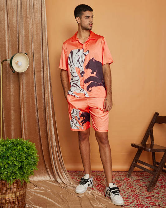 Safari- Premium Soft Satin Co-Ord Set