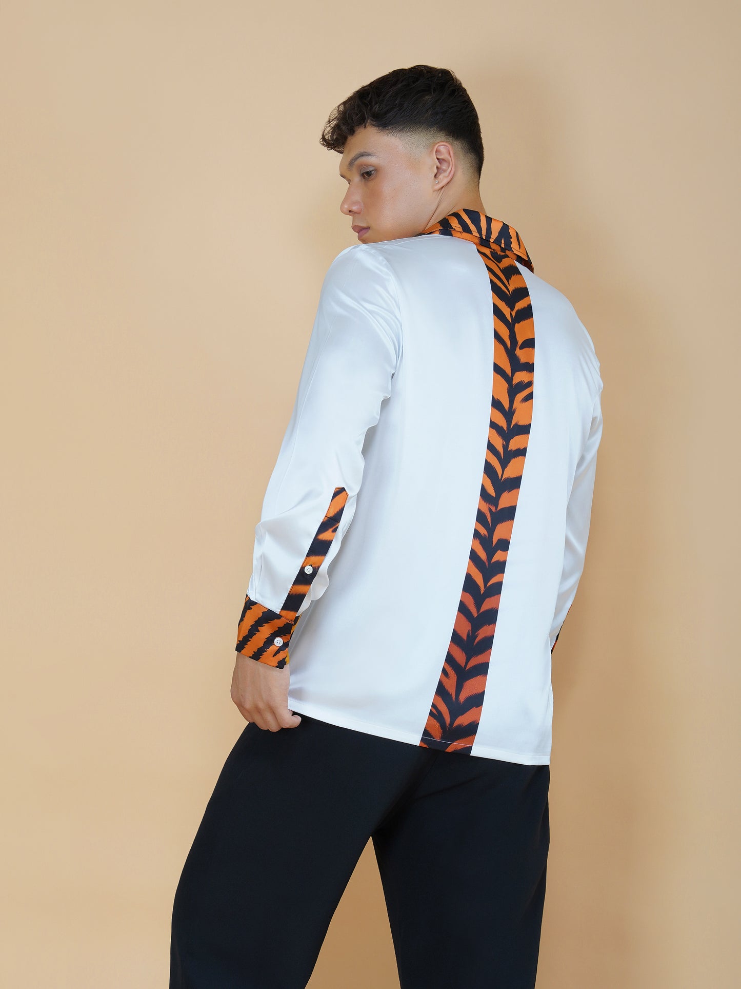 FERAL LUXE – Premium Soft Satin Party Shirt