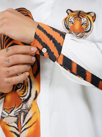 FERAL LUXE – Premium Soft Satin Party Shirt