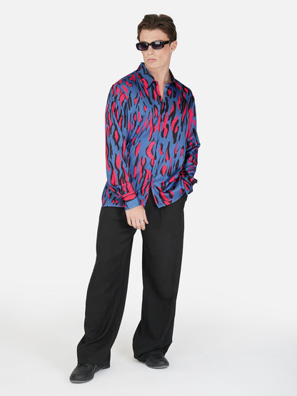 MIDNIGHT PROWL – Premium Soft Satin Party Shirt