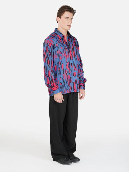 Midnight Prowl- Premium Soft Satin Shirt