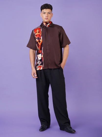 JACKPOT MUSE – Premium Soft Satin Party Shirt