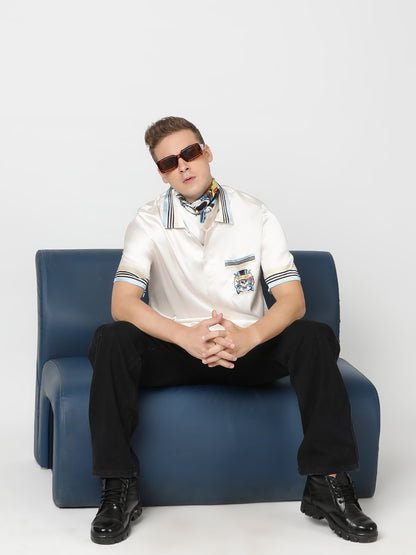 ROCK REBEL – Premium Soft Satin Party Shirt
