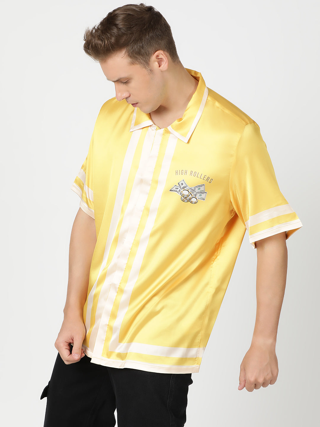CASINO CHIC – Premium Soft Satin Party Shirt