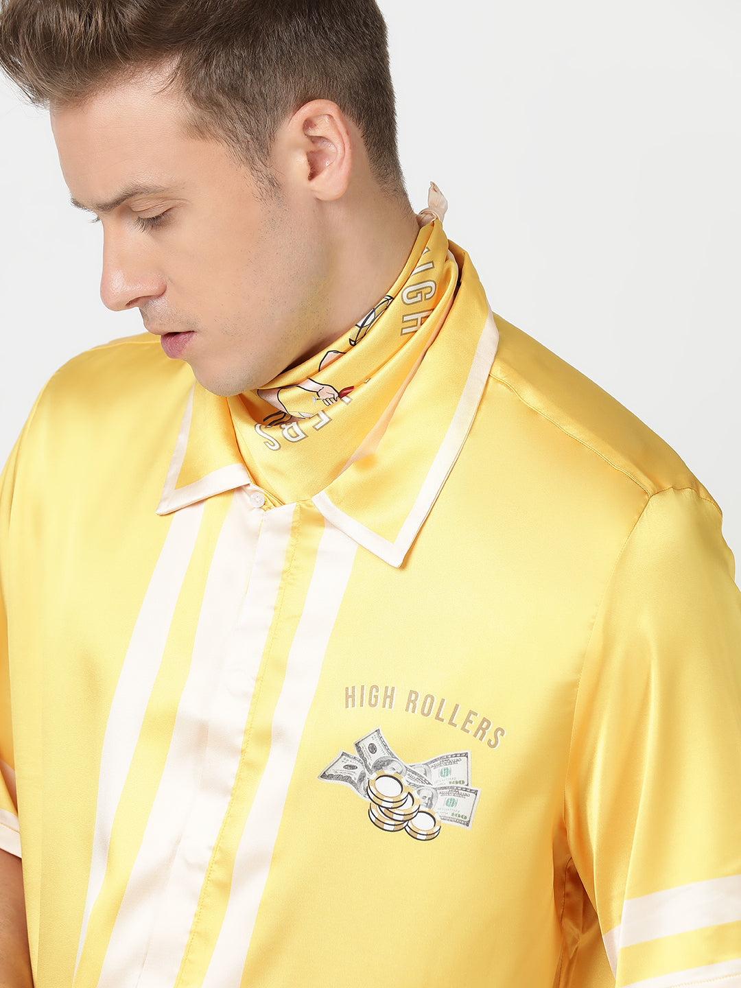 CASINO CHIC – Premium Soft Satin Party Shirt