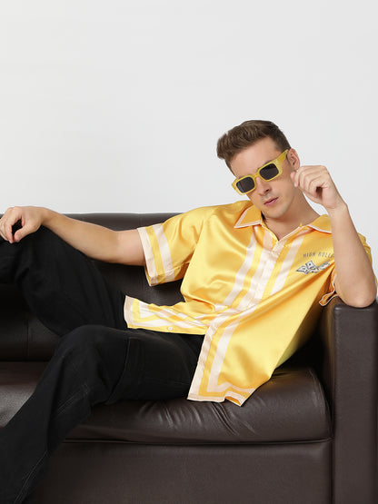 CASINO CHIC – Premium Soft Satin Party Shirt