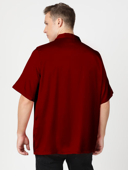 RED MENACE – Premium Soft Satin Party Shirt