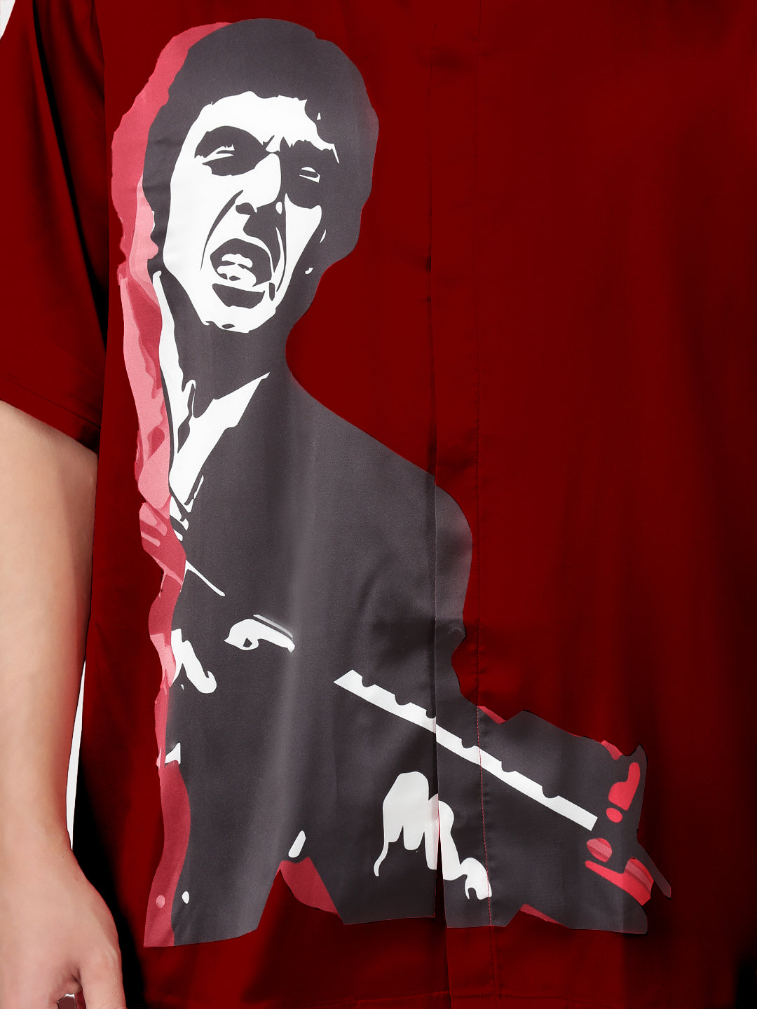 RED MENACE – Premium Soft Satin Party Shirt