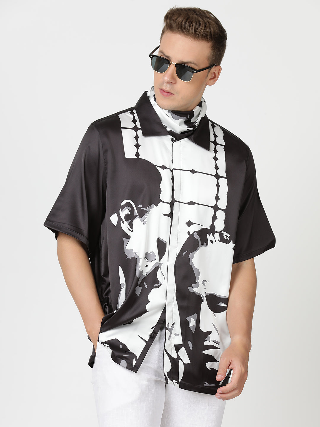 MAFIA MAJESTIC – Premium Soft Satin Party Shirt