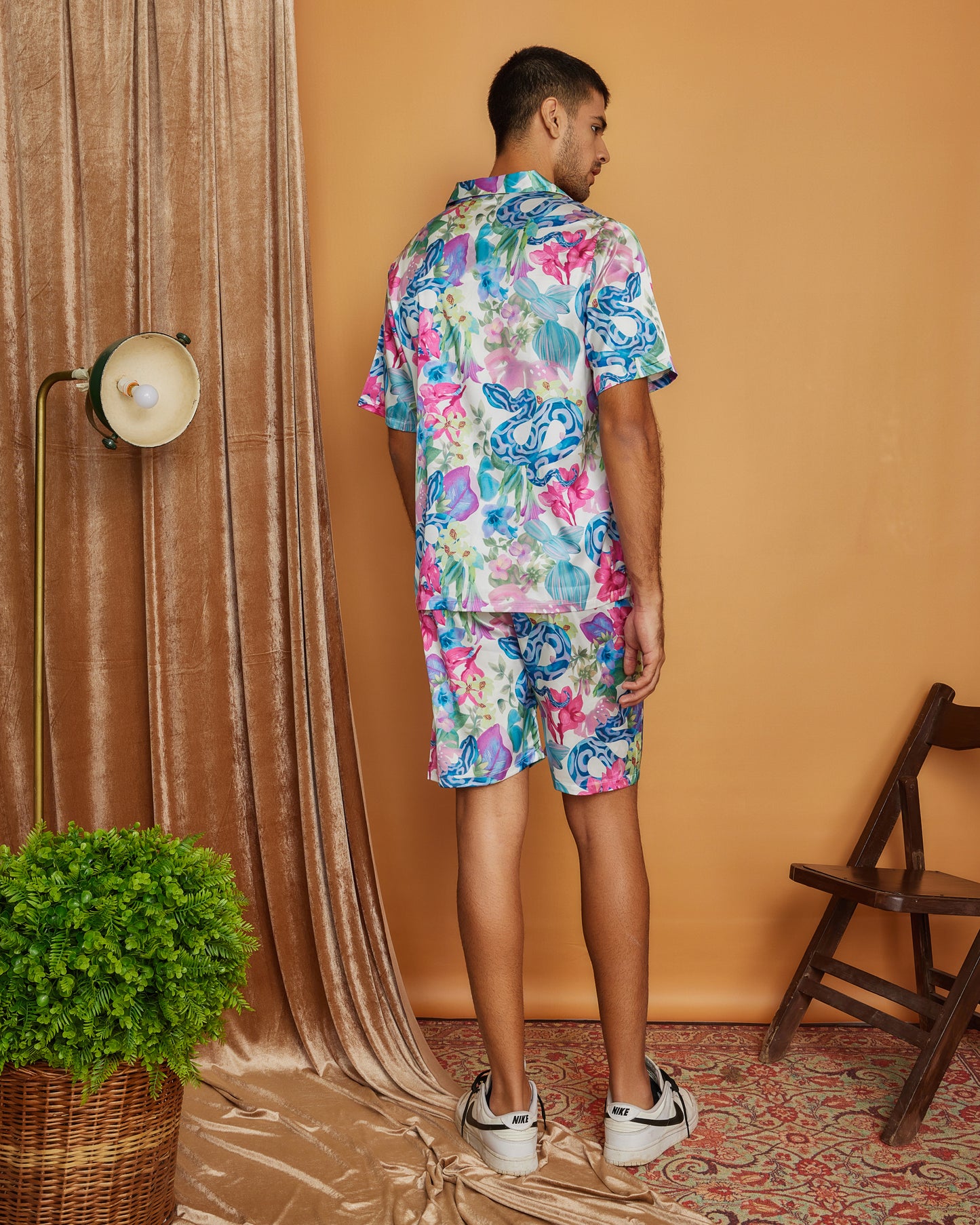 Garden Gala – Premium Soft Satin Shorts