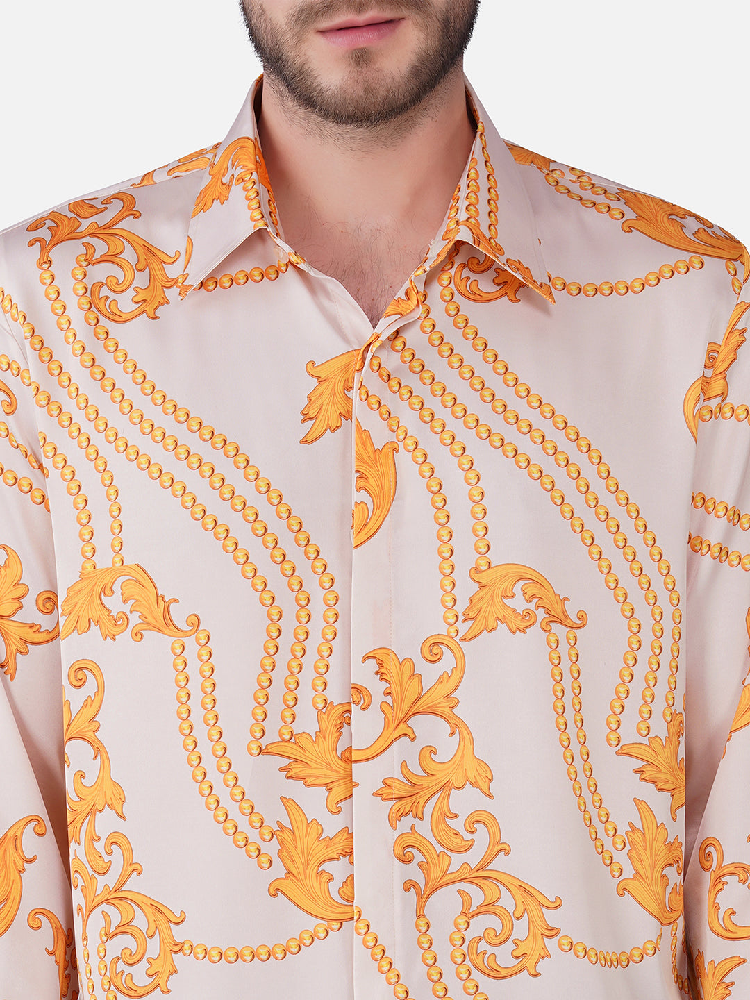 GILDED DRAPE – Premium Soft Satin Party Shirt