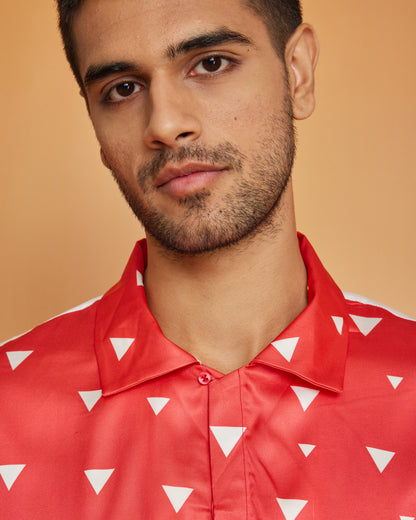 Scarlet Statement - Premium Soft Satin Shirt