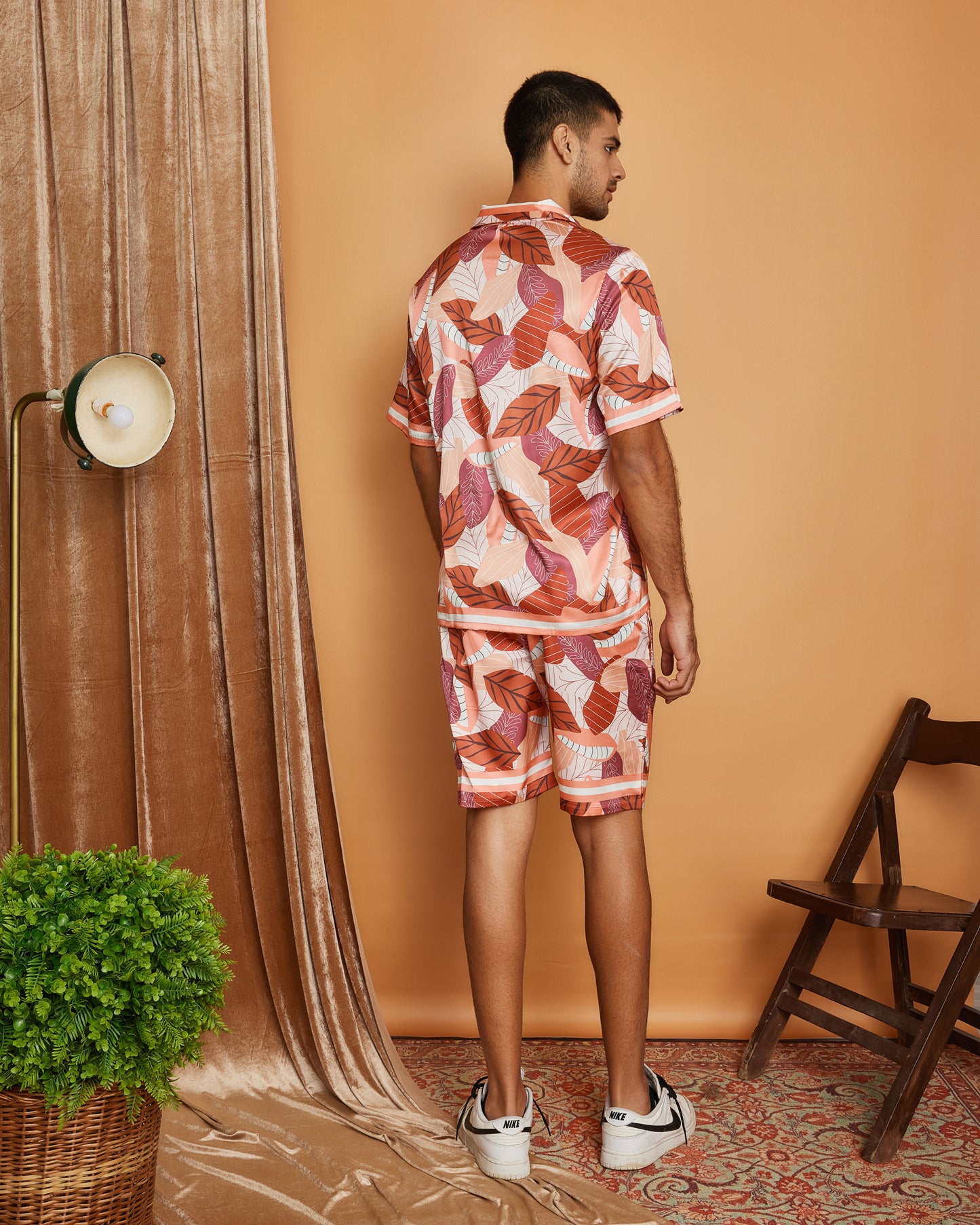 Earthy Drift  – Premium Soft Satin Shorts