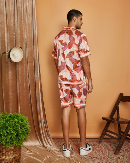 Earthy Drift  – Premium Soft Satin Shorts