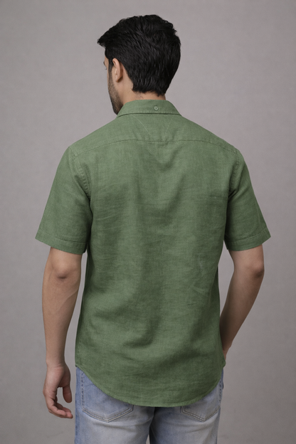 Olive Grove Linen Shirt