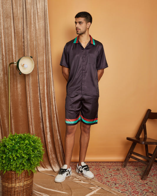 CROSS BAR – Premium Soft Satin Co-ord Set