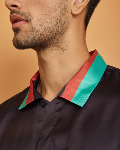 CROSS BAR – Premium Soft Satin Party Shirt