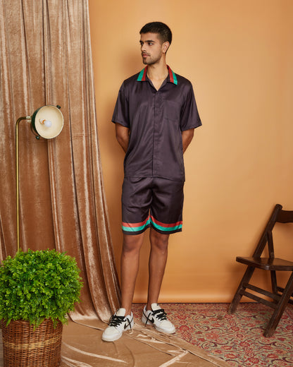 CROSS BAR – Premium Soft Satin Co-ord Set