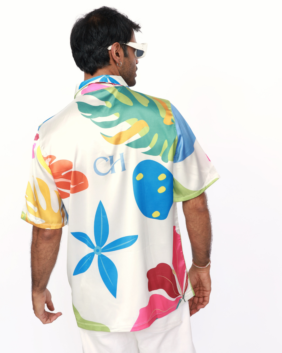 Tropical Blossoms – Premium Soft Satin Shirt