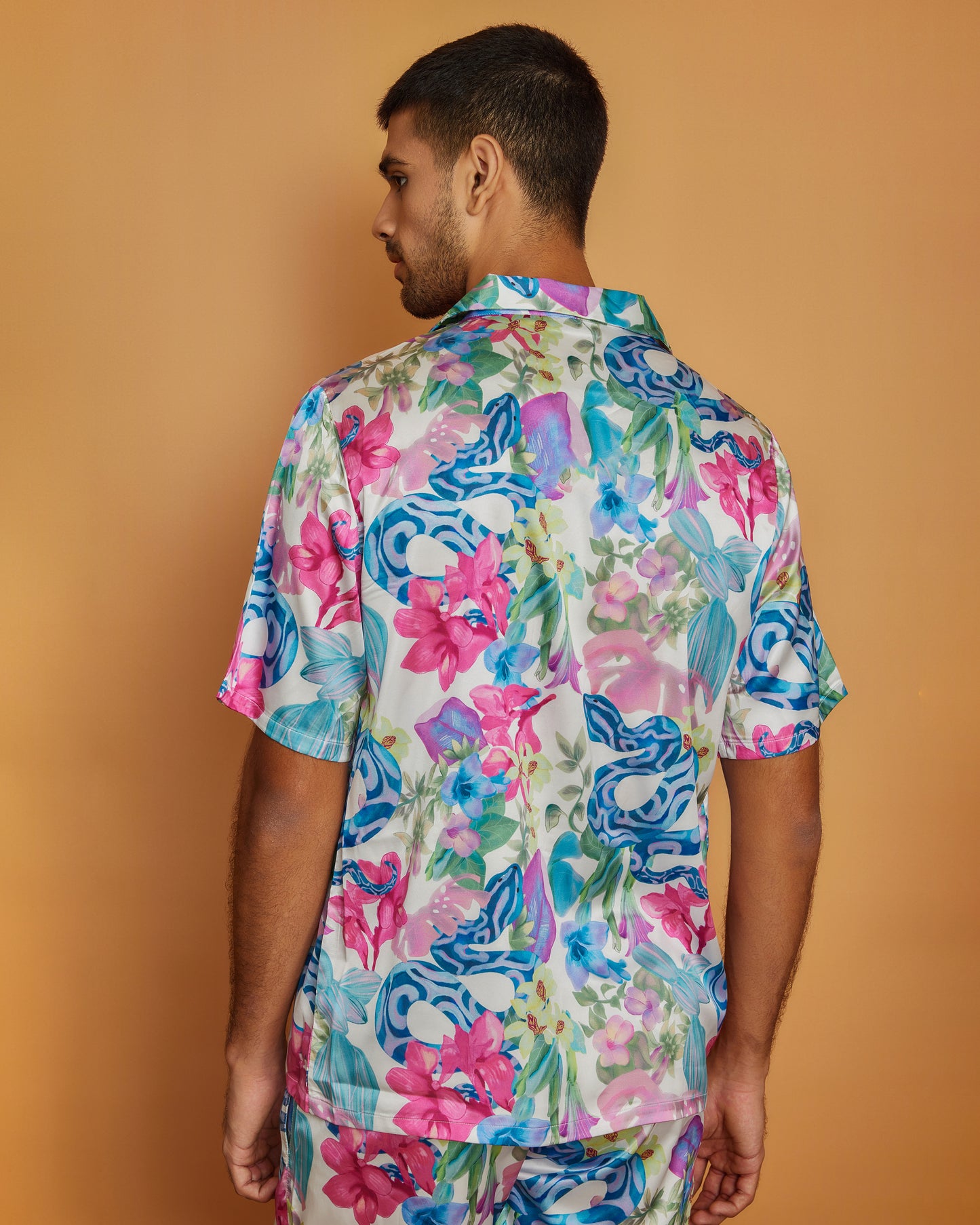 Garden Gala – Premium Soft Satin Shirt