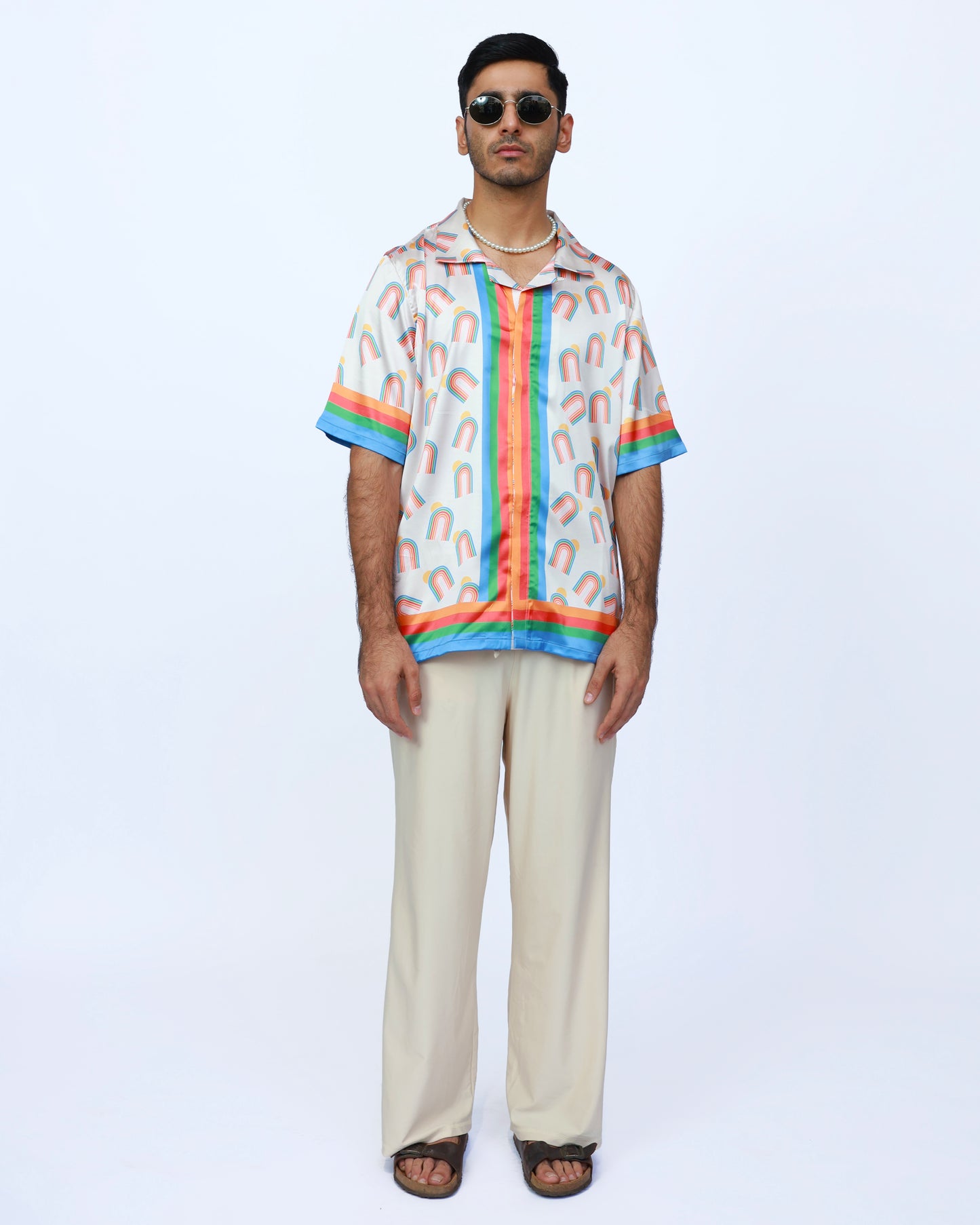 Rainbow Arches – Premium Soft Satin Shirt