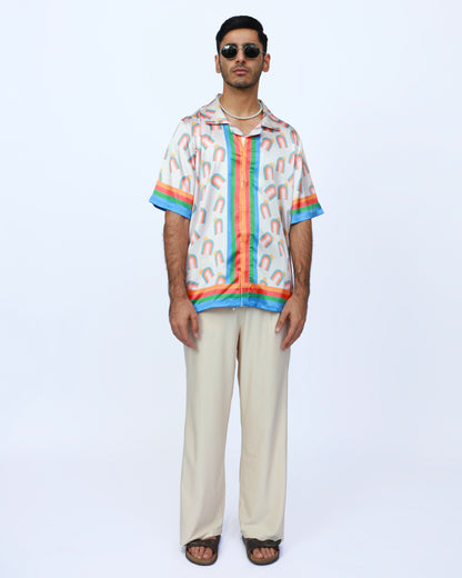 Rainbow Arches – Premium Soft Satin Shirt