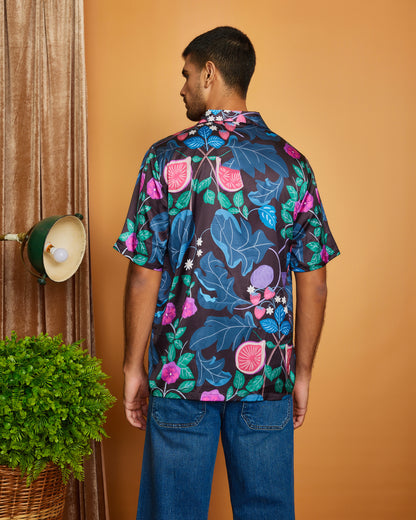 Berry Burst - Premium Soft Satin Shirt