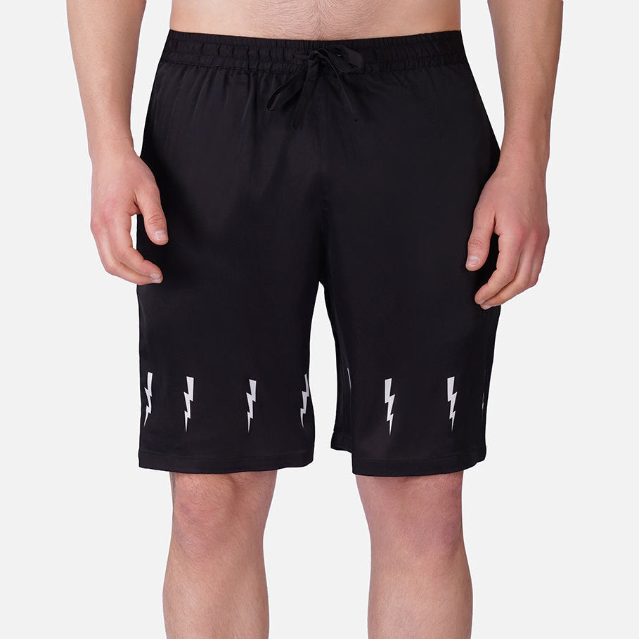 VOLT BLACK – Premium Soft Satin Shorts