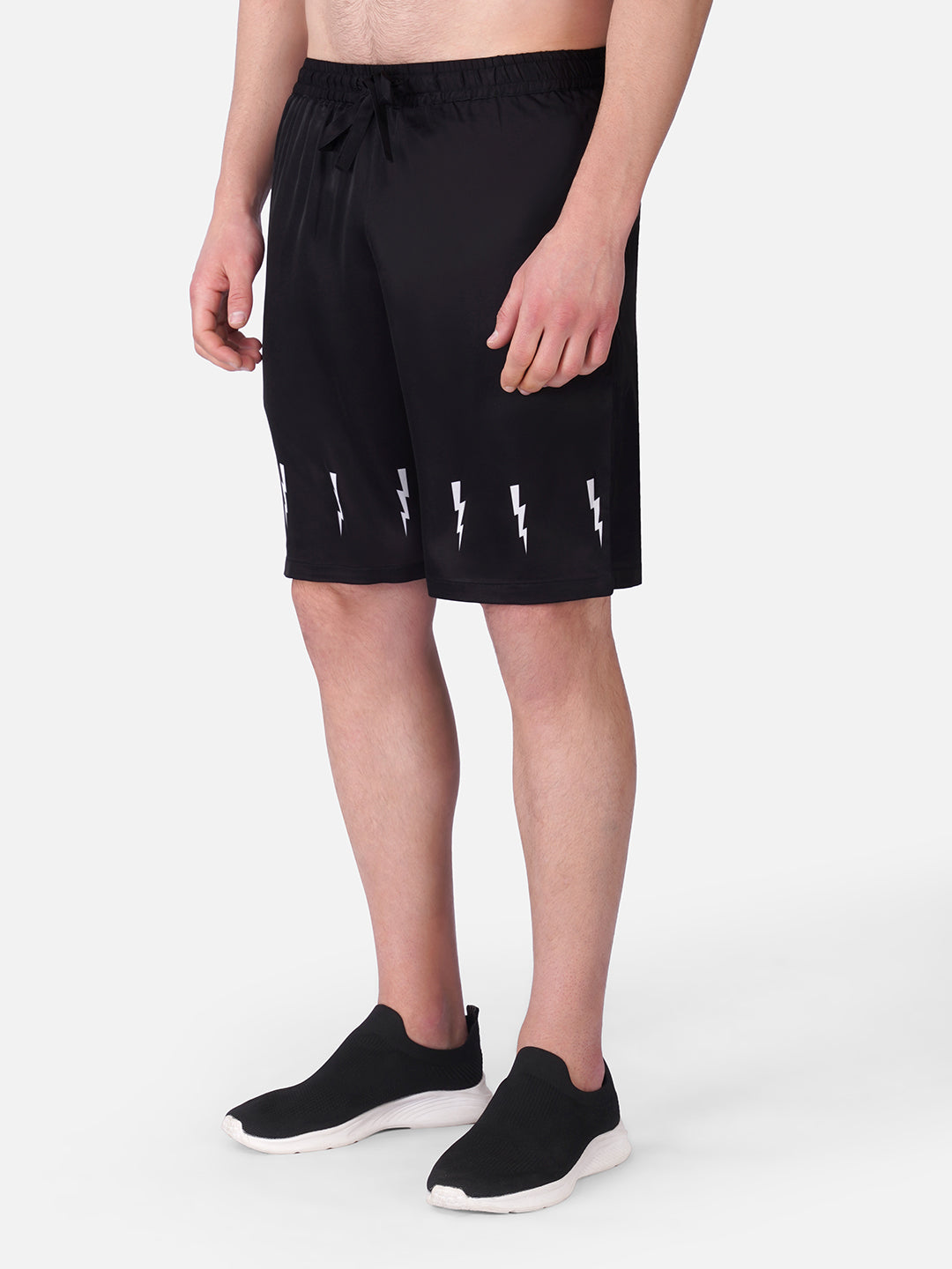 VOLT BLACK – Premium Soft Satin Shorts