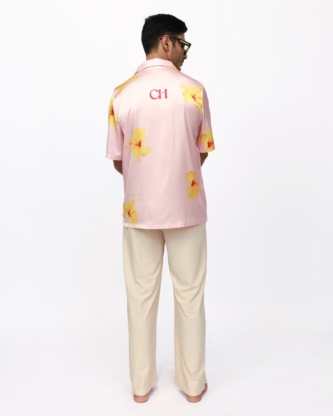 Hibiscus Paradise – Premium Soft Satin Shirt