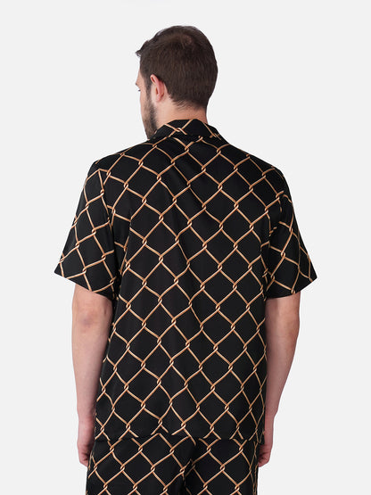 IMPERIAL GRID – Premium Soft Satin Party Shirt