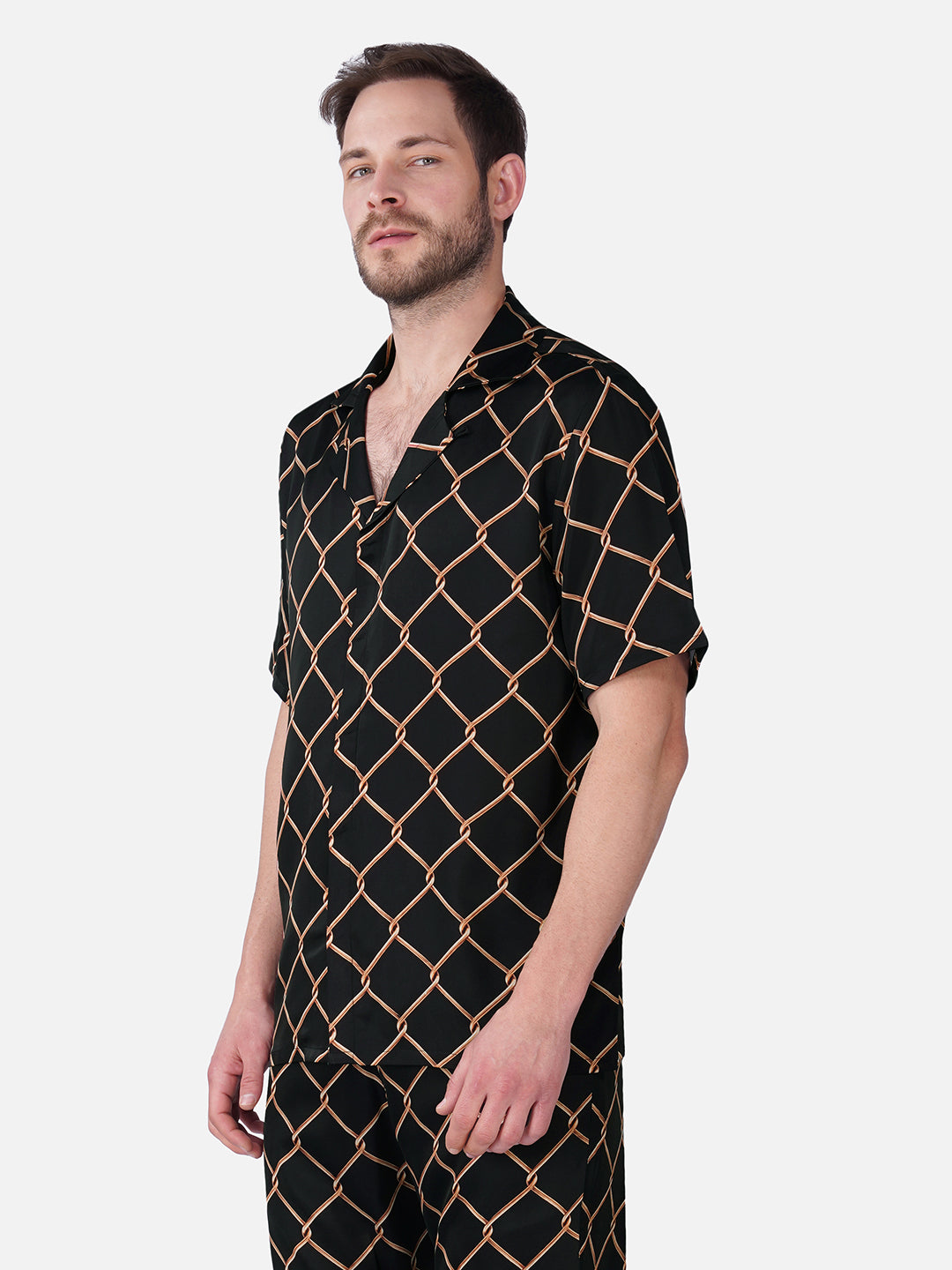 IMPERIAL GRID – Premium Soft Satin Party Shirt