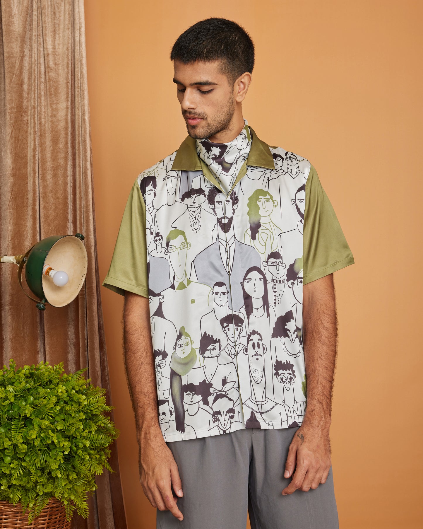 VIVID EXPRESSIONS – Premium Soft Satin Party Shirt