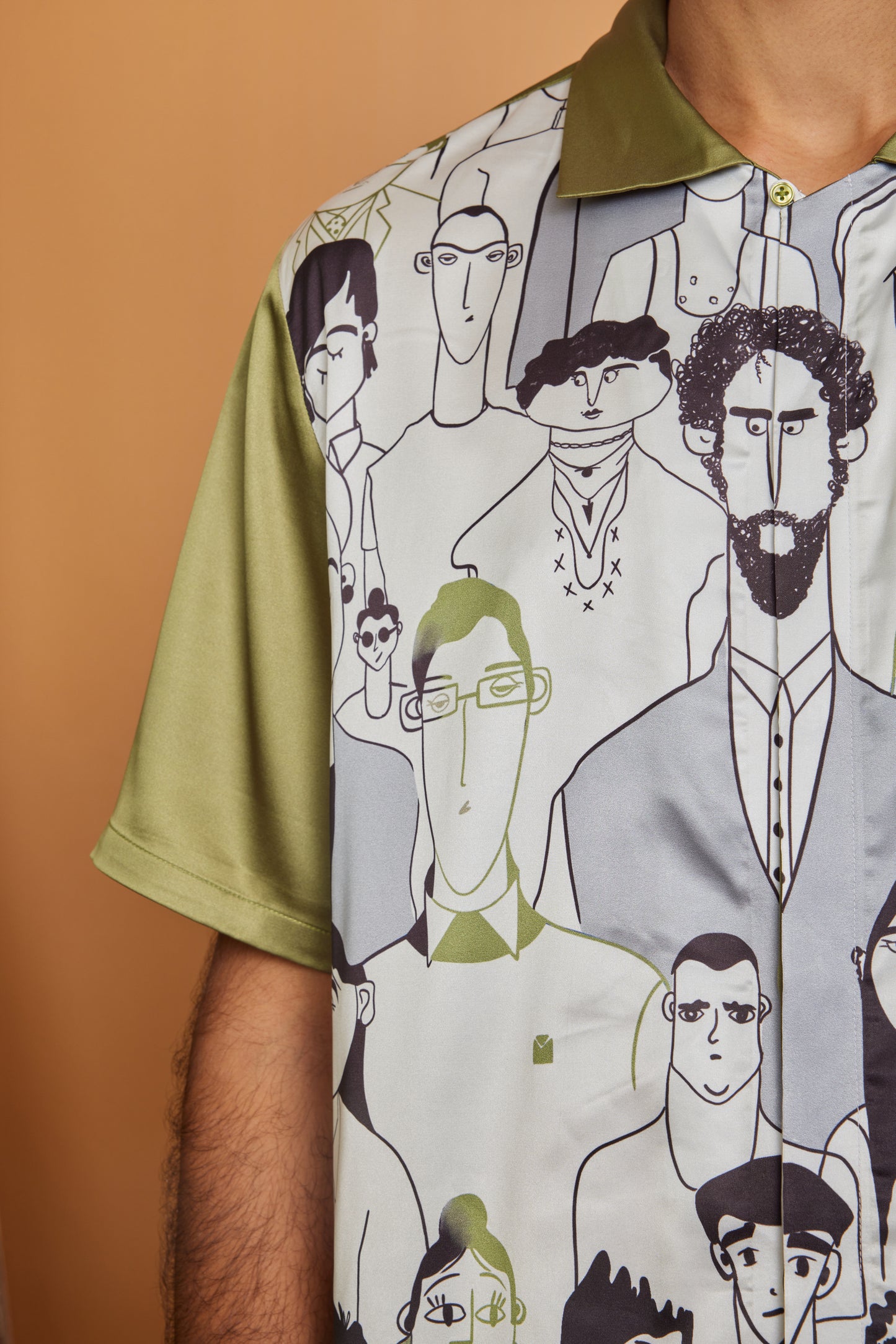 VIVID EXPRESSIONS – Premium Soft Satin Party Shirt