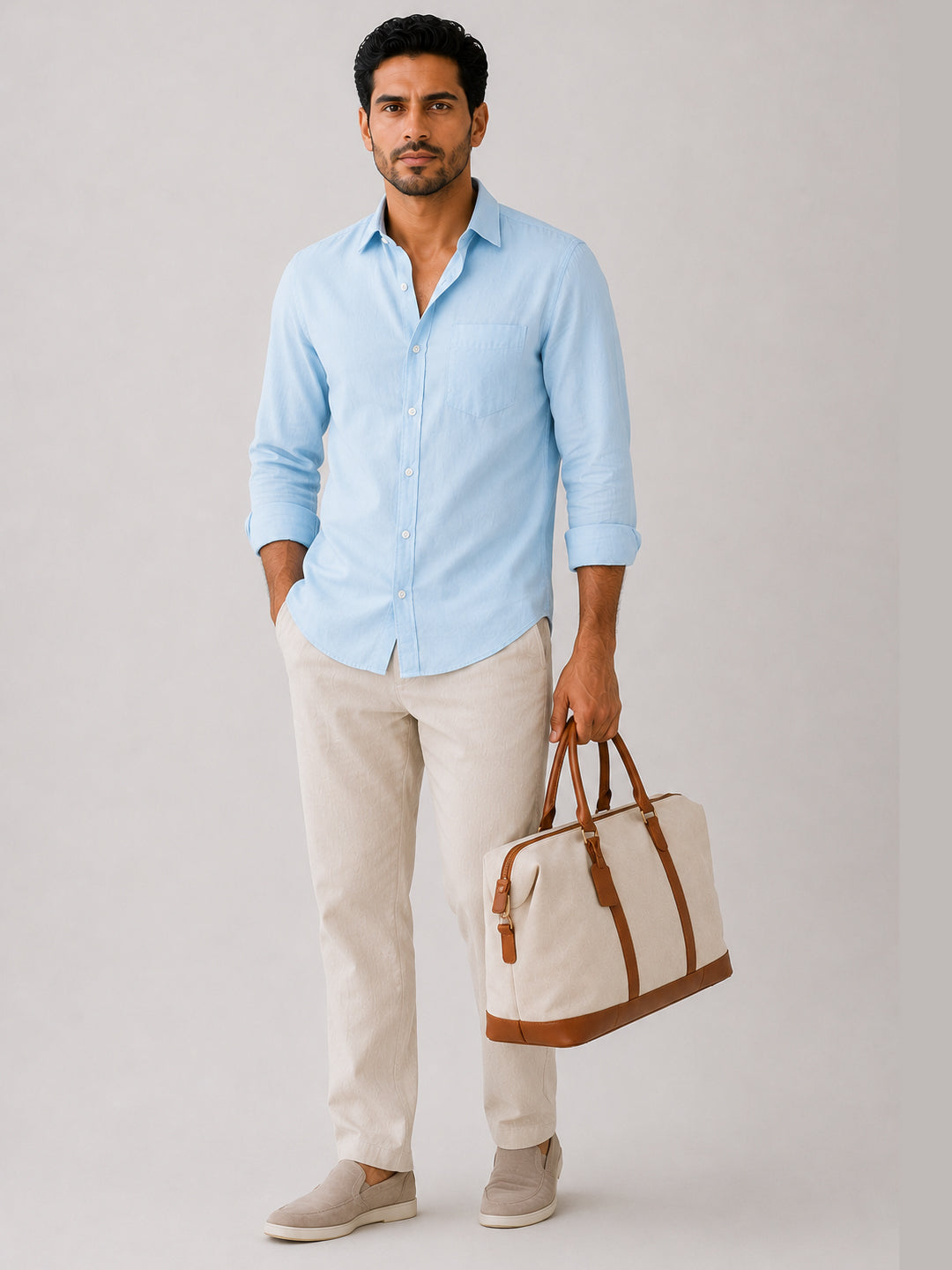 Azure Bay Linen Shirt