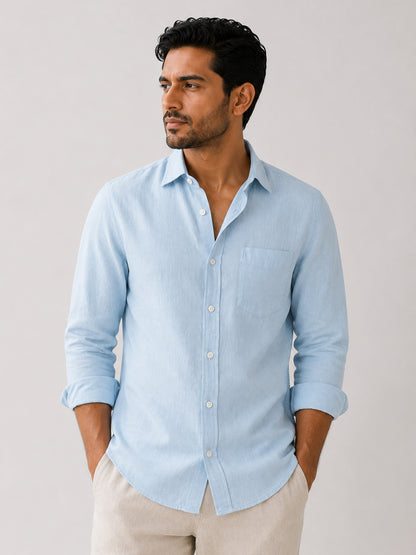 Azure Bay Linen Shirt