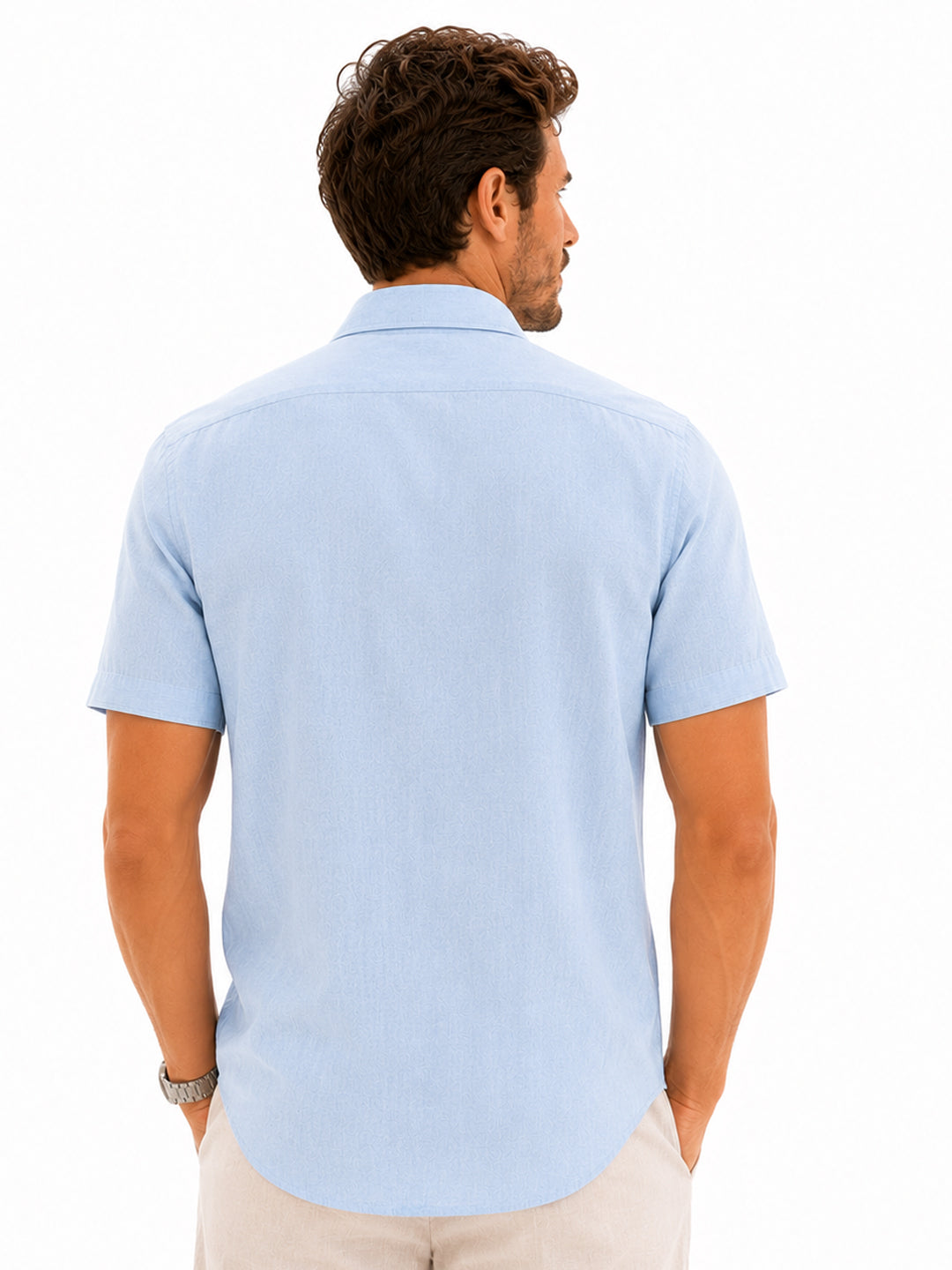 Azure Bay Linen Shirt