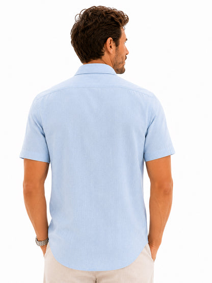 Azure Bay Linen Shirt