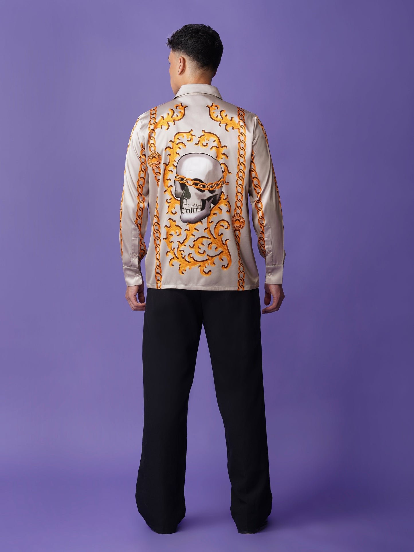 CHAIN REACTION – Premium Soft Satin Party Shirt