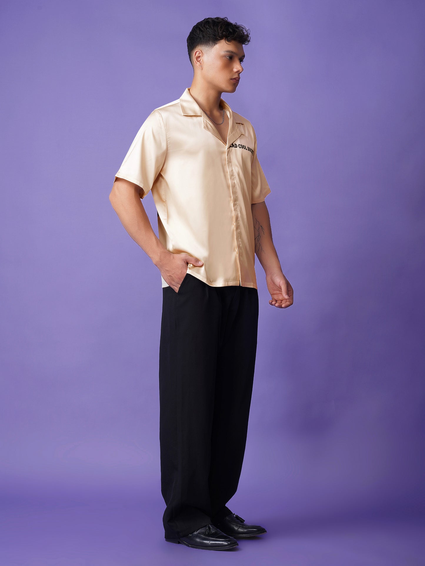 Dead Cool Society - Premium Soft Satin Party Shirt