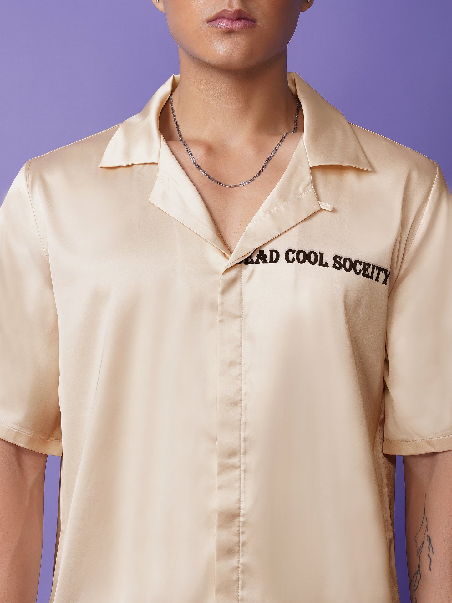 Dead Cool Society - Premium Soft Satin Party Shirt